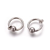 Electroplate Brass Retractable Clip-on Earrings LS-X-EJEW-L221-02I-1