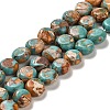 Synthetic Regalite/Imperial Jasper/Sea Sediment Jasper Beads Strands G-F765-M02-01-1