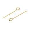 Brass Eye Pins KK-H502-02C-G-2