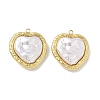 304 Stainless Steel with ABS Plastic Pearl Pendants STAS-G371-01G-03-1