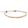 Handmade Porcelain Evil Eye Bead Braided Bracelets SI3080-3-1