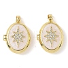 Brass Micro Pave Cubic Zirconia Locket Pendants KK-A290-09G-1