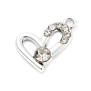 Alloy Rhinestone Pendants FIND-U026-07P-1