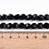 Natural Obsidian Beads Strands X-G-T139-8mm-50-5