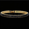 Brass Pave Cubic Zirconia Rectangle Tennis Bracelets for Women UU2091-1-1