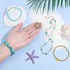 Synthetic Turquoise Jewelry Earring & Necklace & Bracelet Sets SJEW-PH0001-19-3