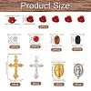 Beadthoven DIY Rosary Jewelry Making Finding Kits DIY-BT0001-43-13