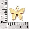 October Breast Cancer Pink Awareness Ribbon Brass Enamel Pendants KK-S517-04B-G-3