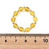 Natural Amber Finger Rings for Women RJEW-JR01087-01-4