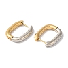 Rectangle Ion Plating(IP) 304 Stainless Steel Hoop Earrings for Women X-EJEW-L287-059GP-2
