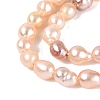 Natural Nucleated Pearl Beads Strands PEAR-N012-02P-02-4