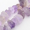 Natural Amethyst Nuggets Bead Strands G-A139-B03-1