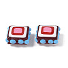 Baking Paint Glass Enamel Beads LAMP-S079-14F-2