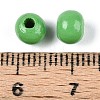 Spray Painted Round Natural Schima Wood Beads WOOD-A018-6mm-08-3