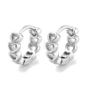 Tarnish Resistant 304 Stainless Steel Hollow Heart Huggie Hoop Earrings for Women EJEW-C096-06P-1