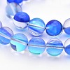 Round Synthetic Moonstone Beads Strands G-M210-8mm-M-2