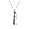 Stainless Steel Column Perfume Bottle Necklaces for Women BOTT-PW0011-09C-1