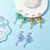 3 Pairs Jellyfish 304 Stainless Steel Shell Pearl Dangle Stud Earrings EJEW-TA00773-1