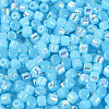 FGB Imitation Jade Colours Glass Seed Beads SEED-Q040-07A-C05-3
