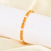 304 Stainless Steel Beaded Bracelets for Women BJEW-M056-08G-02-4