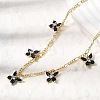 Brass Micro Pave Cubic Zirconia Butterfly Pendant Necklaces NJEW-B157-23G-2