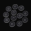 50Pcs Transparent PVC Insulating Gaskets PVC-T006-8mm-01-1
