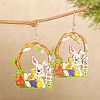 Easter Wood Dangle Earrings FS-WGC15A4-01-1