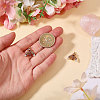2Pcs 925 Sterling Silver Enamel Bees Pendants STER-CA0001-14-3