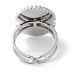 Ion Plating(IP) 304 Stainless Steel Ring RJEW-B059-07P-03-3