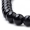 Natural Obsidian Beads Strands G-S259-33-10mm-3