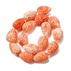 Synthetic Coral Dyed Carved Beads Strands SH-CBAE713-01A-3
