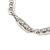 304 Stainless Steel Link Chain Bracelets for Women BJEW-S153-09P-2