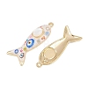 Printed Alloy Enamel Pendants RB-CBAA915-02G-01-2