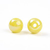 Electroplate Pearlized Glass Pearl Beads EGLA-T021-14A-10-2