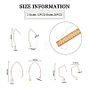 36Pcs 3 Style Brass Earring Hooks KK-FH0004-81-2