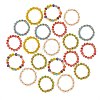 30Pcs 6 Colors Round Glass Seed Beaded Finger Rings RJEW-SZ0001-01-7