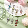 Fairy Glass Pearl Beads Pendant Decorations HJEW-JM02009-2