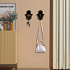 Wooden & Zinc Alloy Hook Hangers DIY-WH0460-007-5