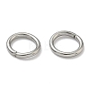 Tarnish Resistant 304 Stainless Steel Open Jump Rings STAS-Q186-02-7x1mm-3