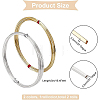 2Pcs 2 Colors Brass Wire FIND-BC0003-77-2