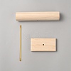 Wood T Bar Bracelet Display Stands AJEW-WH0534-19A-2