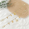 2Pcs 2 Styles Ocean Brass Bag Decorative Chains HJEW-SC0003-24A-7
