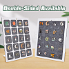 20 Grids Rectangle Felt Wall Mounted Brooch Organizer Display Stands ODIS-WH0038-97-4