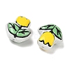 Transparent Glass Enamel Beads LAMP-C023-01C-3
