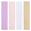 8Pcs 4 Colors Milk Silk Cloth Hair Bands OHAR-TAD0001-01C-1
