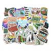 50Pcs Scenery Theme PVC Self Adhesive Cartoon Stickers STIC-G001-02-2