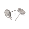 Anti-Tarnish 304 Stainless Steel Stud Earring Findings STAS-S151-01P-C-2