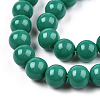 Opaque Solid Color Glass Beads Strands GLAA-T032-P8mm-12-3