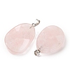 Natural Rose Quartz Pendants GG-K002-05K-3