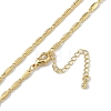 Rack Plating Brass Oval Link Chain Necklaces for Women NJEW-K382-16B-G-2